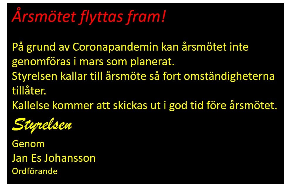 Årsmöte 2021